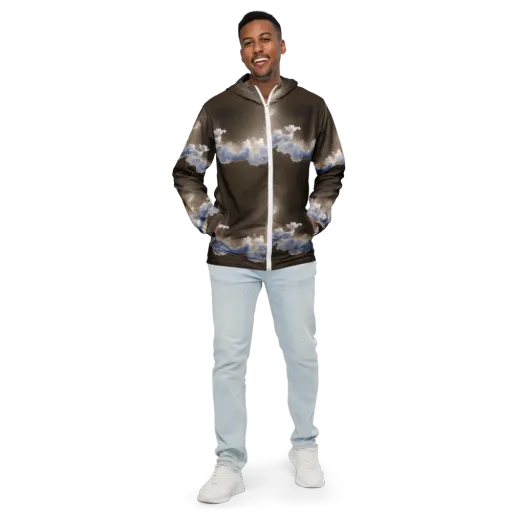 Cloudbreak Terrain on a Men's Windbreaker