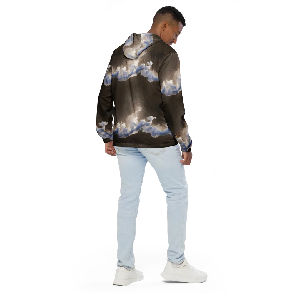Cloudbreak Terrain on Men's Windbreaker — Back