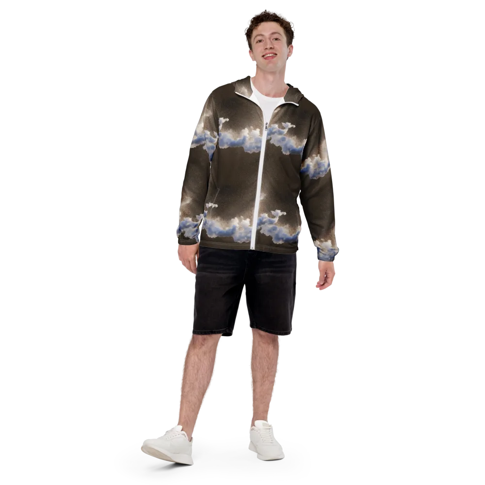Cloudbreak Terrain on Men's Windbreaker — Front