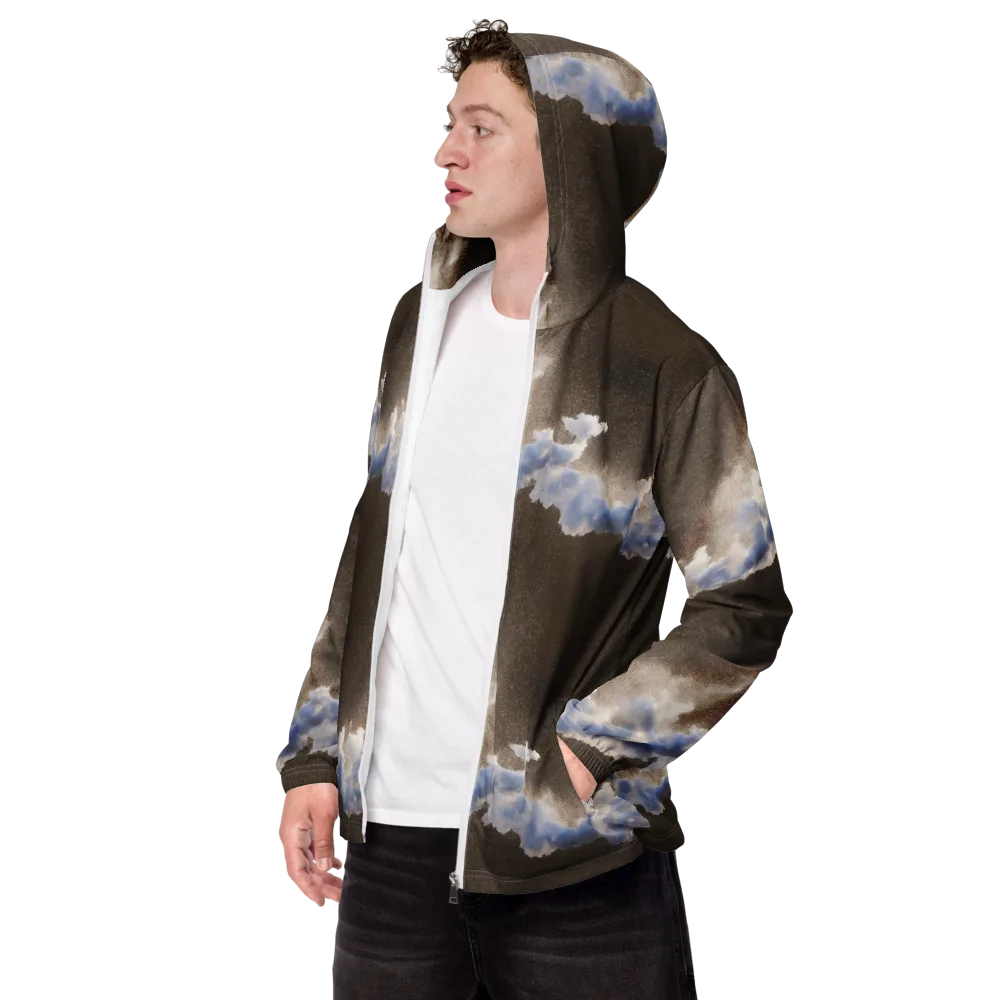 Cloudbreak Terrain on Men's Windbreaker — Left Front