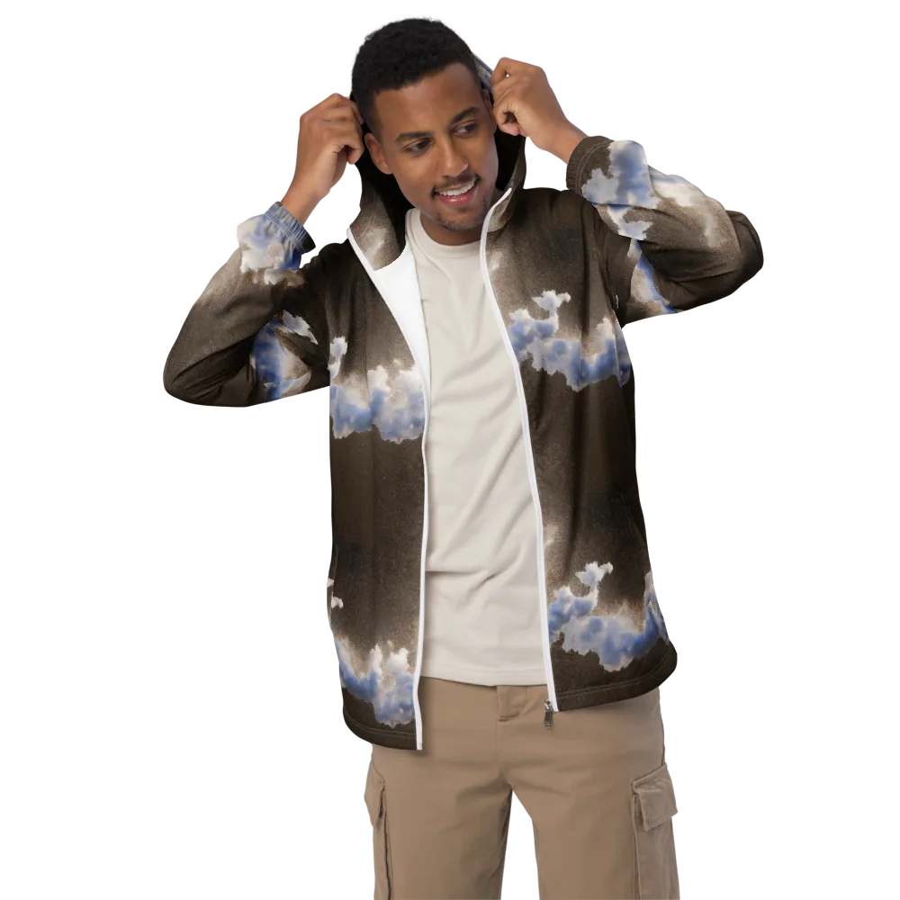 Cloudbreak Terrain on Men's Windbreaker — Front