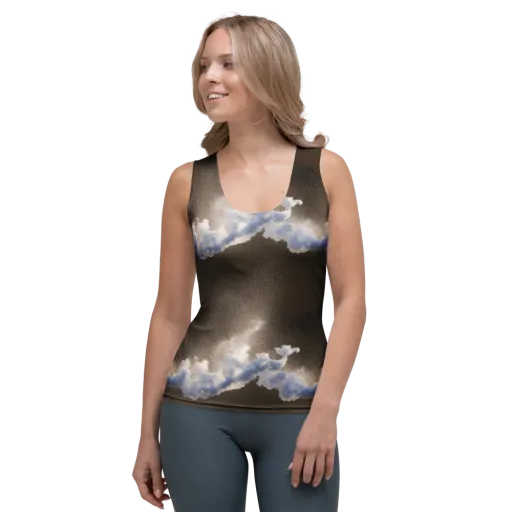 Cloudbreak Terrain on a Women's Tank Top