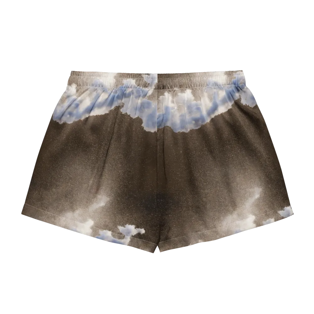 Cloudbreak Terrain on Women's Pajama Shorts — Back