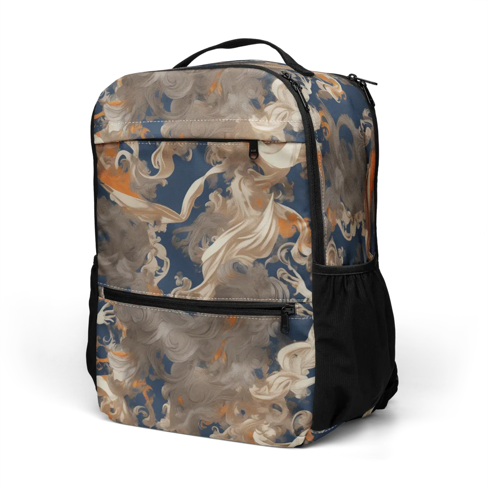 Midnight Rococo on Utility Backpack — Left Front