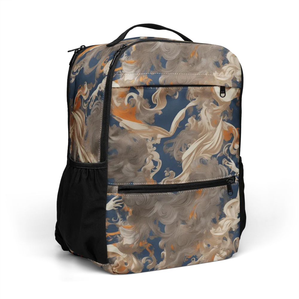 Midnight Rococo on Utility Backpack — Right Front
