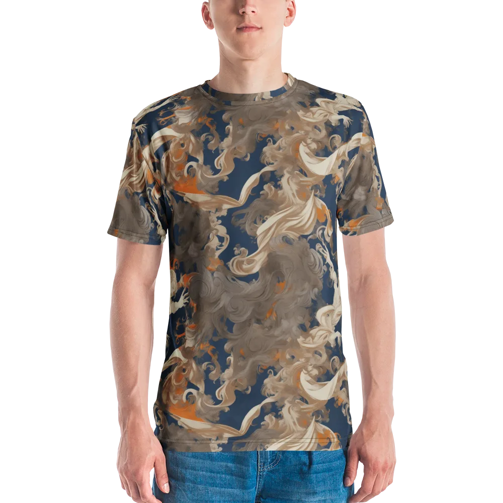 Midnight Rococo on Men's Crew Neck T-Shirt — Front