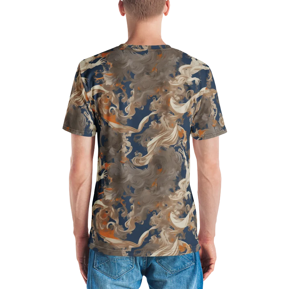 Midnight Rococo on Men's Crew Neck T-Shirt — Back