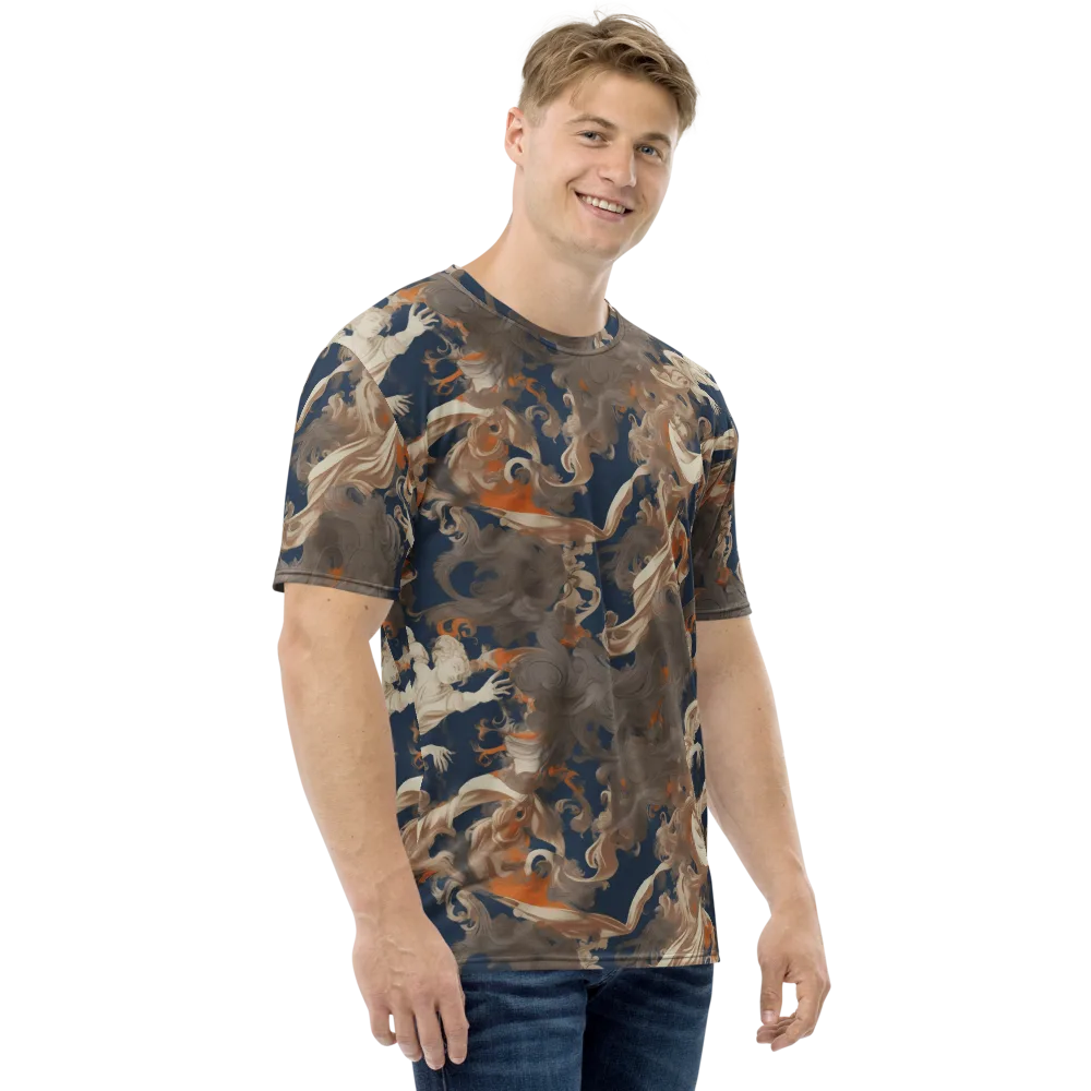 Midnight Rococo on Men's Crew Neck T-Shirt — Right