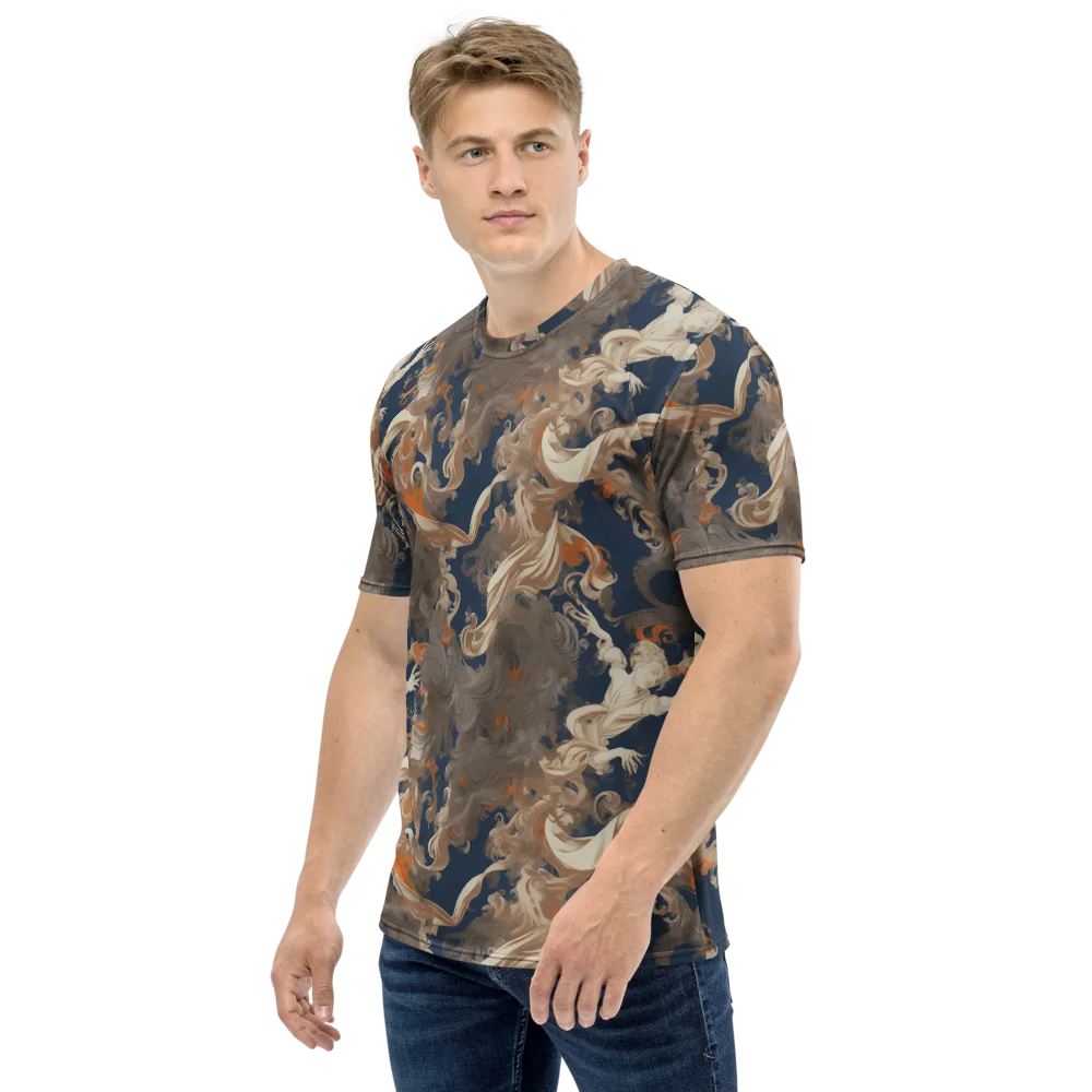 Midnight Rococo on Men's Crew Neck T-Shirt — Left