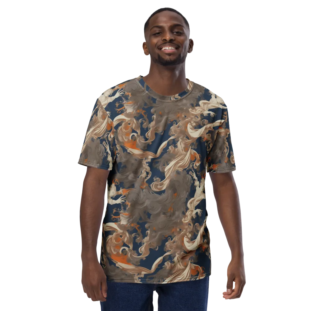 Midnight Rococo on Men's Crew Neck T-Shirt — Front
