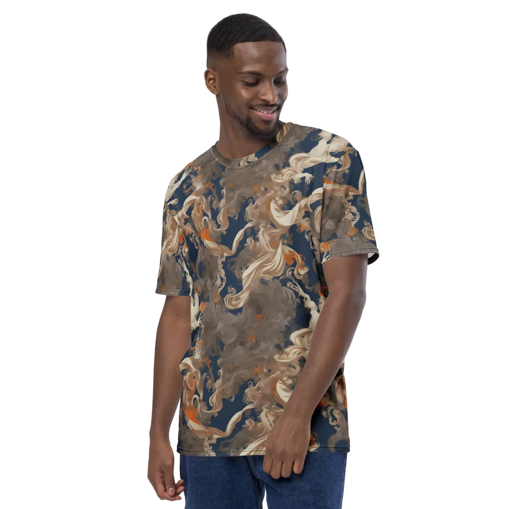 Midnight Rococo on Men's Crew Neck T-Shirt — Left