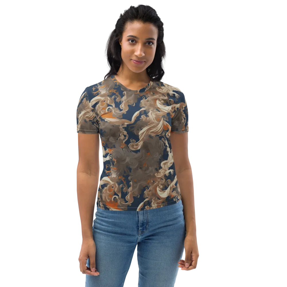 Midnight Rococo on Women's Crew Neck T-Shirt — Front