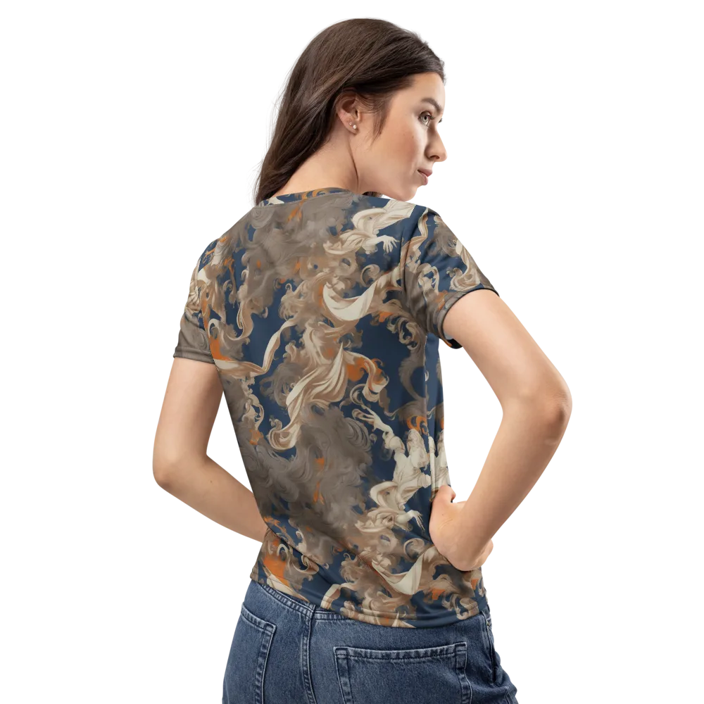 Midnight Rococo on Women's Crew Neck T-Shirt — Back