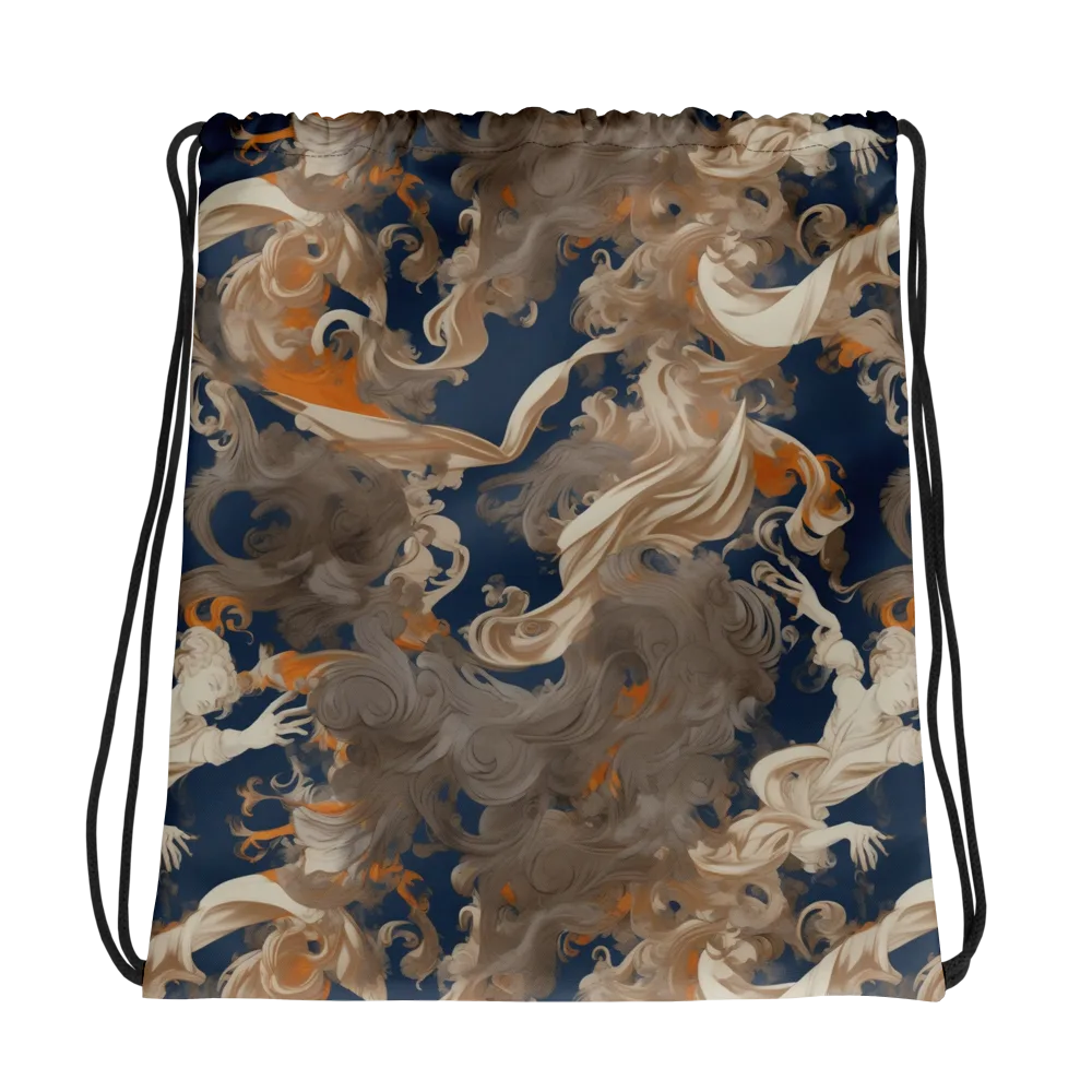 Midnight Rococo on Drawstring Bag — Photo