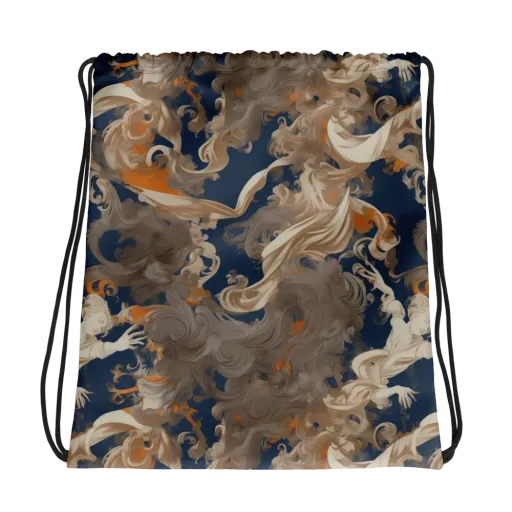 Midnight Rococo on a Drawstring Bag