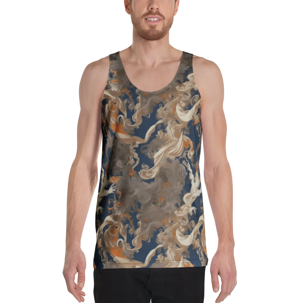 Midnight Rococo on Men's Tank Top — Front