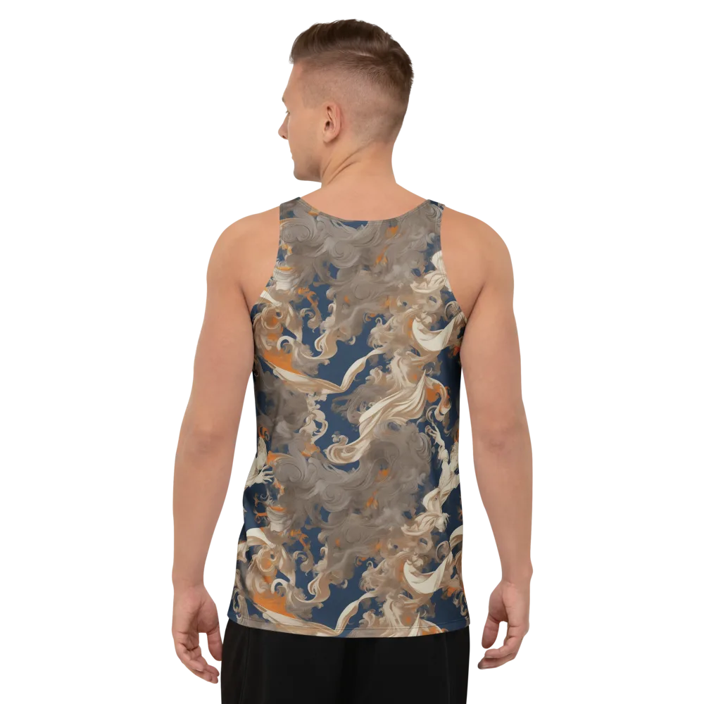 Midnight Rococo on Men's Tank Top — Back