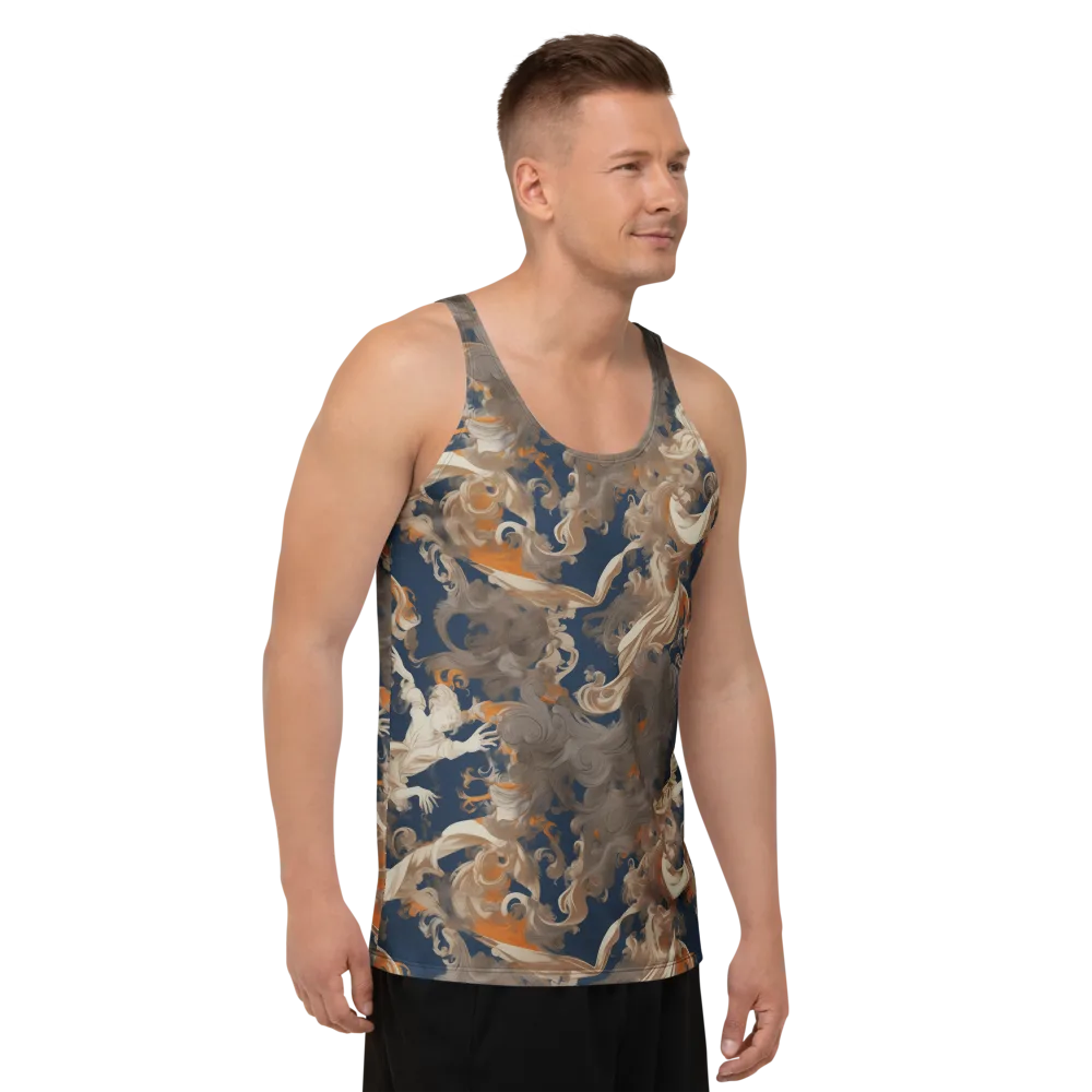 Midnight Rococo on Men's Tank Top — Right Front