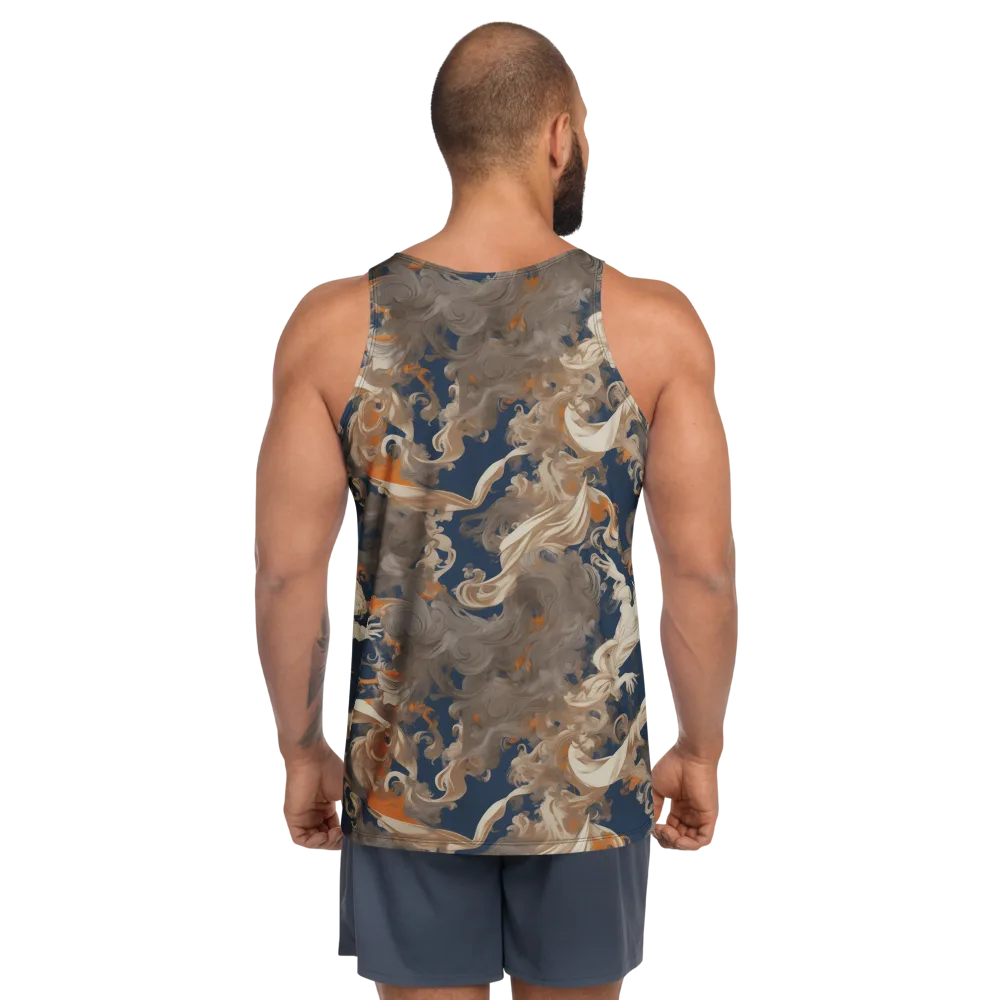 Midnight Rococo on Men's Tank Top — Back