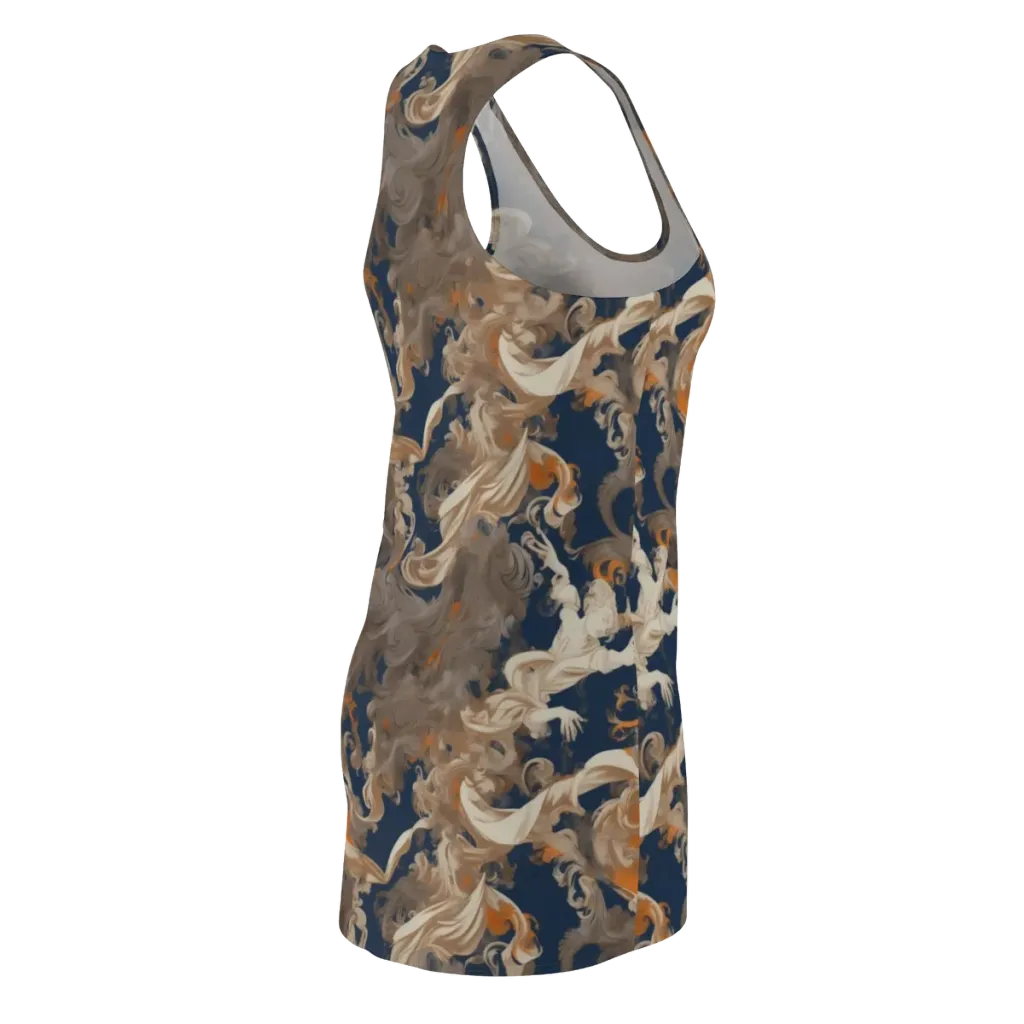 Midnight Rococo on Racerback Dress — Back Side