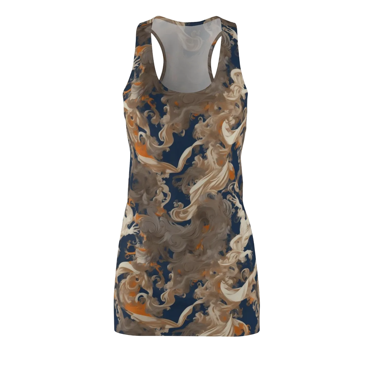 Midnight Rococo on Racerback Dress — Front