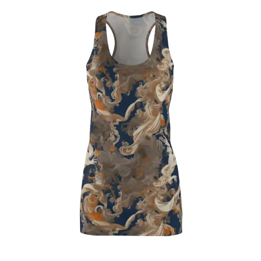 Midnight Rococo on a Racerback Dress