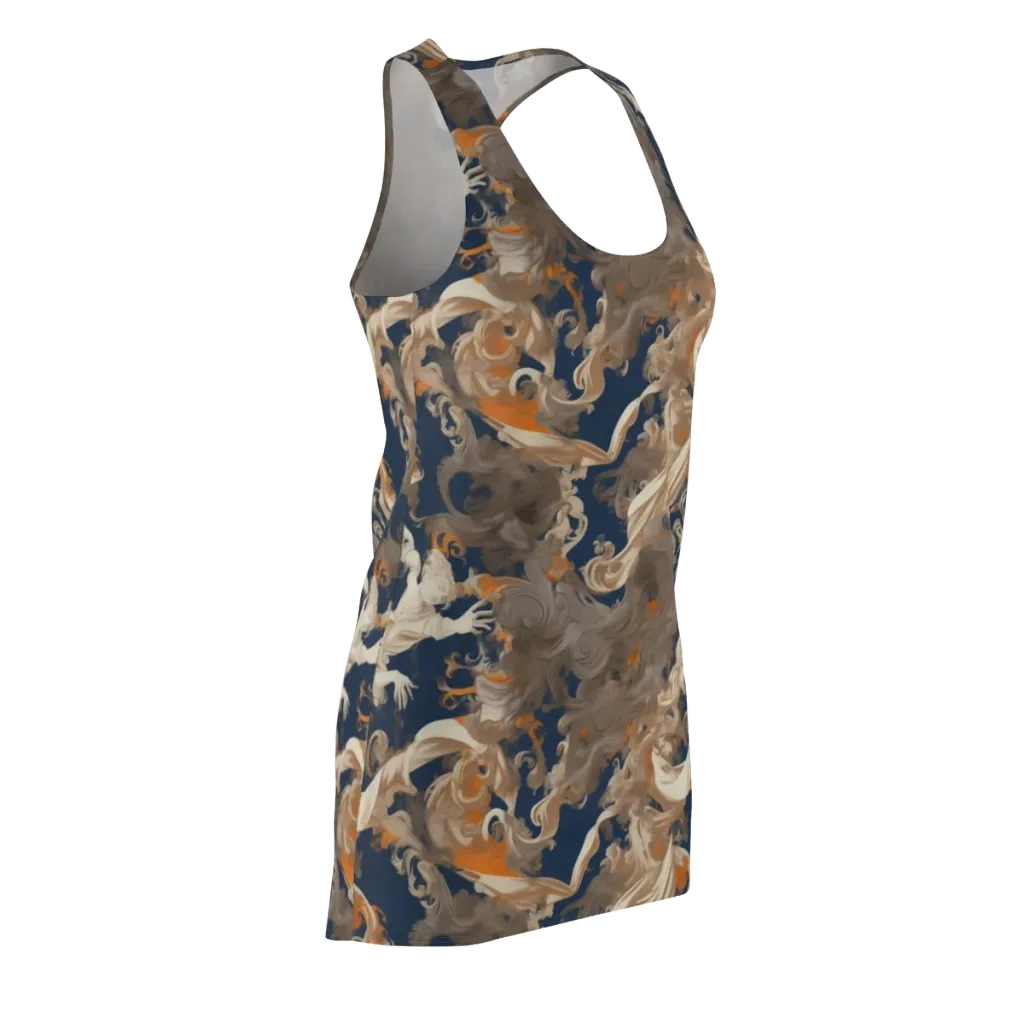 Midnight Rococo on Racerback Dress — Front Side