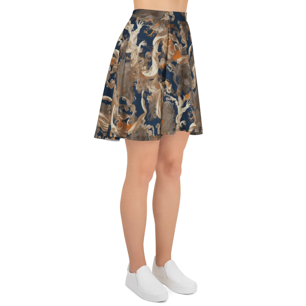 Midnight Rococo on Skater Skirt — Right