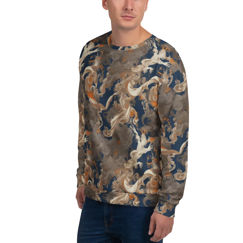 Midnight Rococo on Sweatshirt — Left Front
