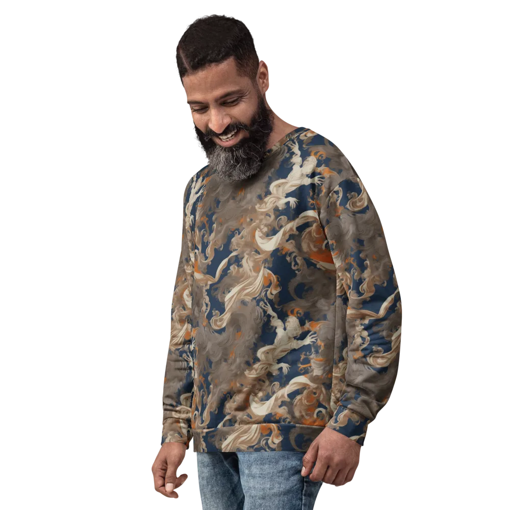 Midnight Rococo on Sweatshirt — Left Front