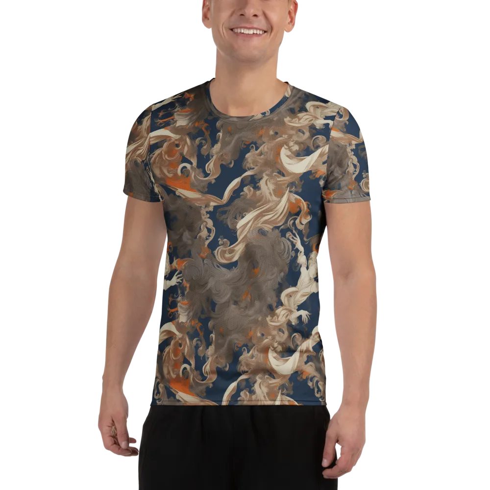 Midnight Rococo on Men's Athletic T-Shirt — Front