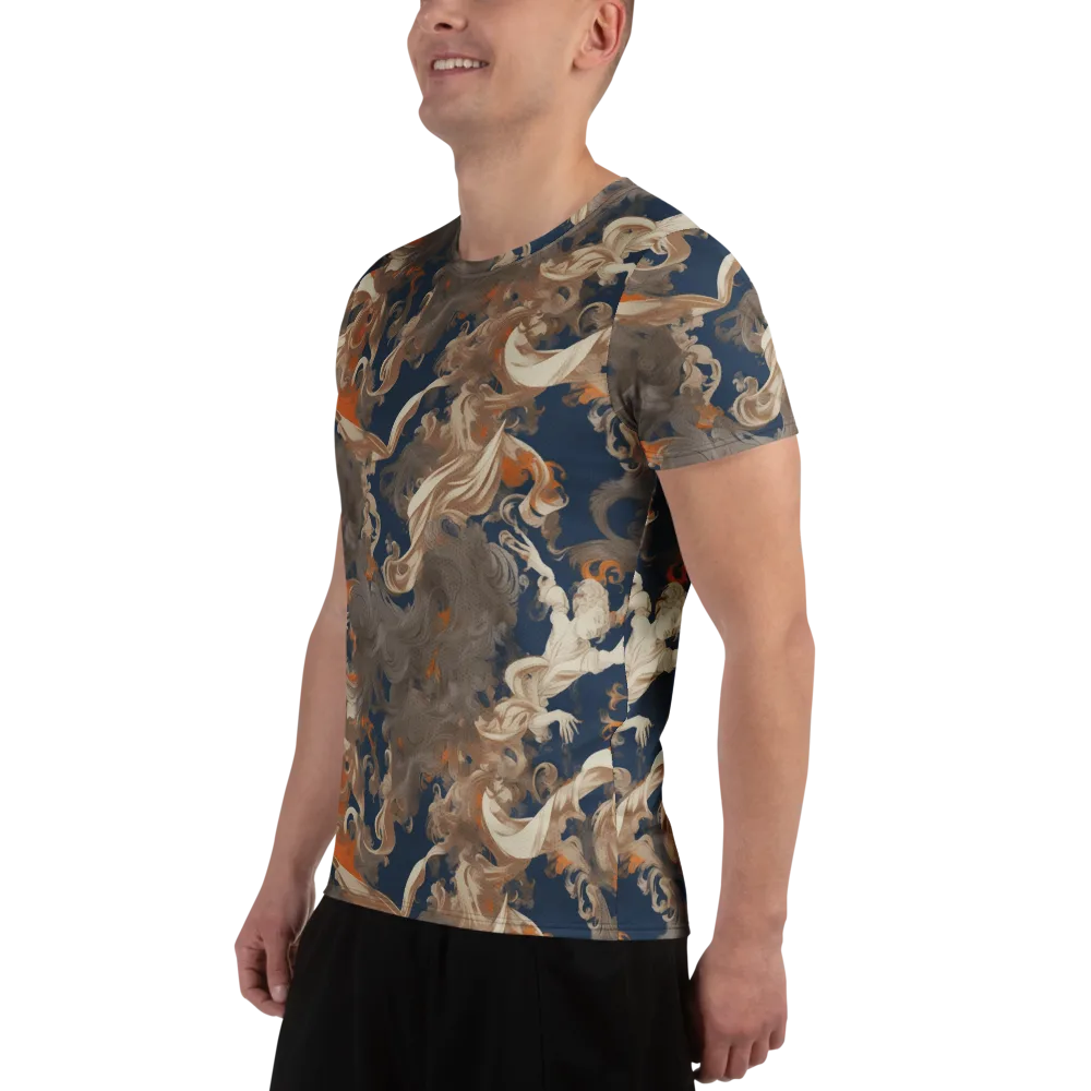 Midnight Rococo on Men's Athletic T-Shirt — Left