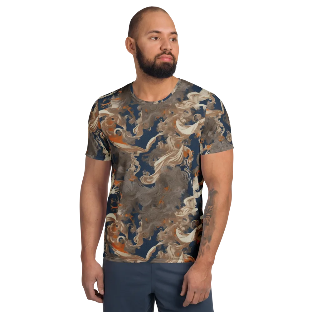 Midnight Rococo on Men's Athletic T-Shirt — Front
