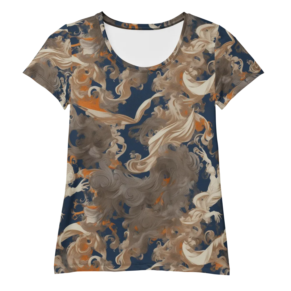 Midnight Rococo on Women's Athletic T-Shirt — Front