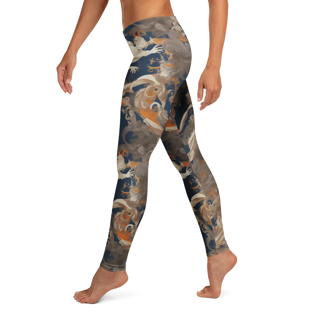 Midnight Rococo on Leggings — Left