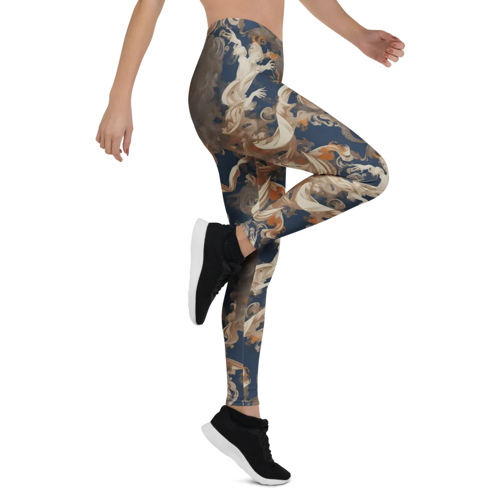 Midnight Rococo on Leggings — Right