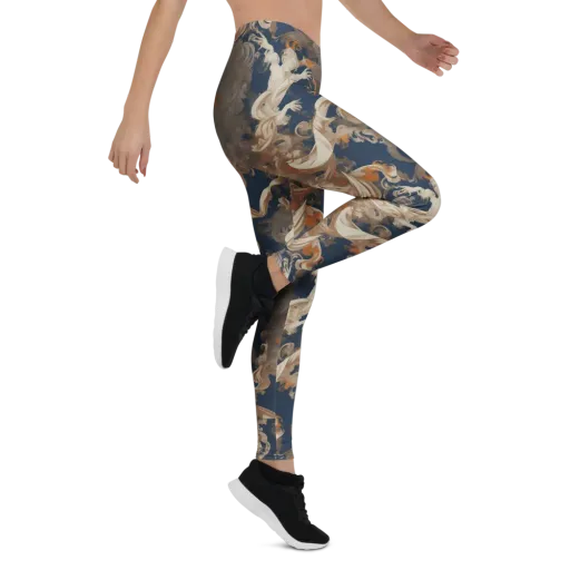 Midnight Rococo on a Leggings
