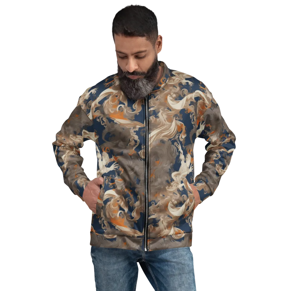 Midnight Rococo on Bomber Jacket — Front