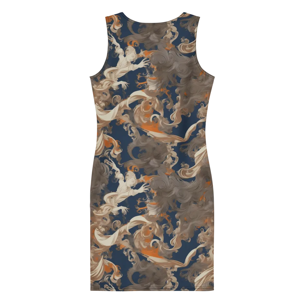 Midnight Rococo on Bodycon Dress — Back