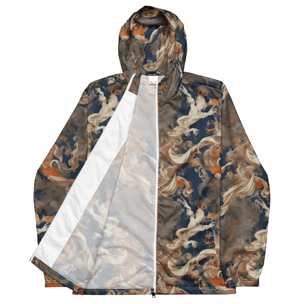 Midnight Rococo on Men's Windbreaker — Front