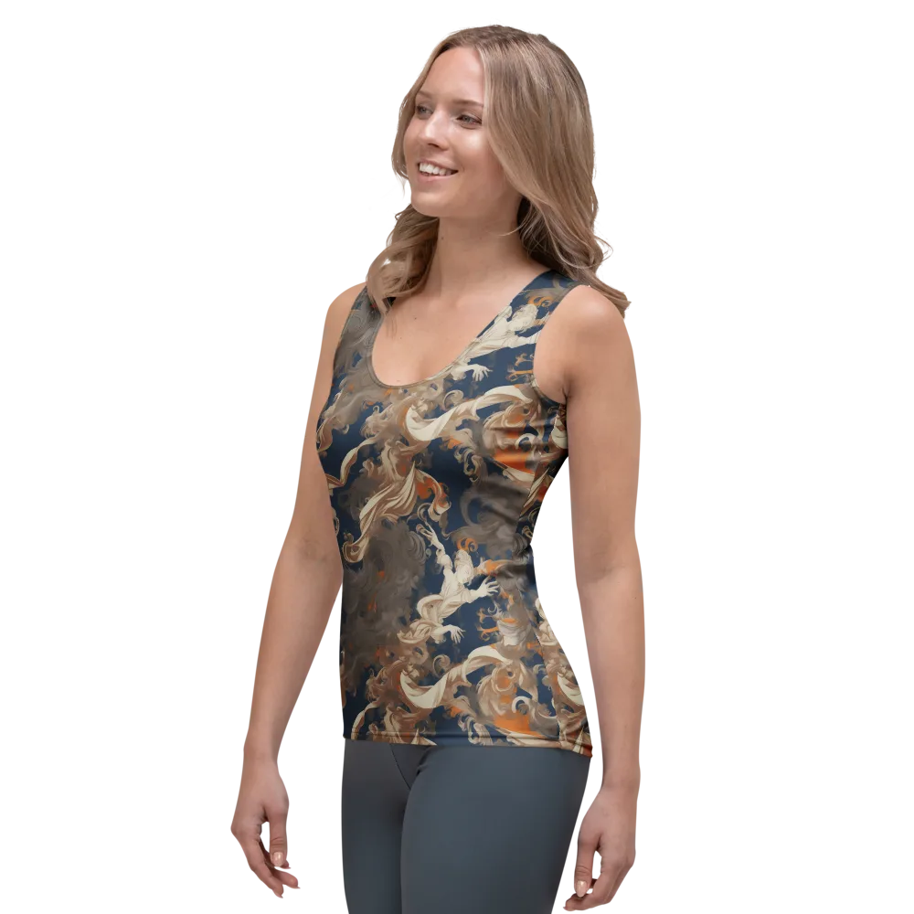 Midnight Rococo on Women's Tank Top — Left Front
