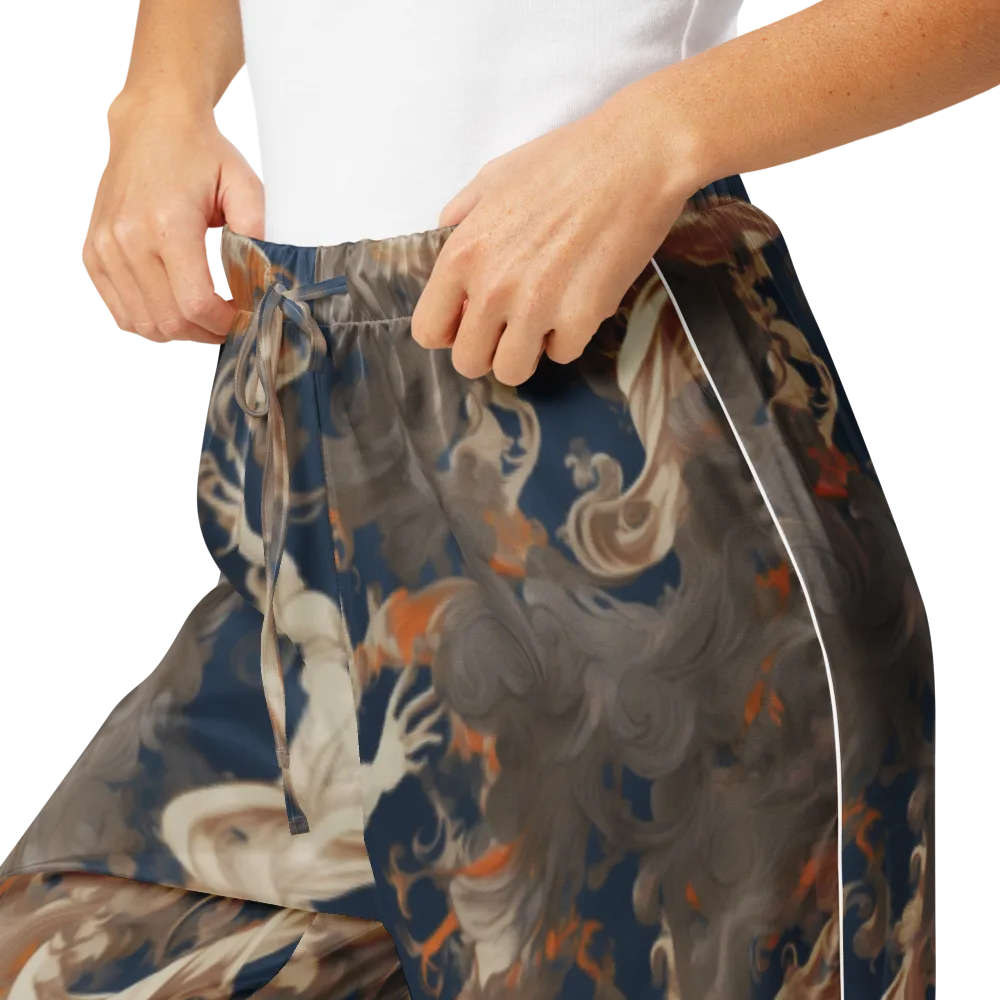 Midnight Rococo on Women's Pajama Pants — Product details