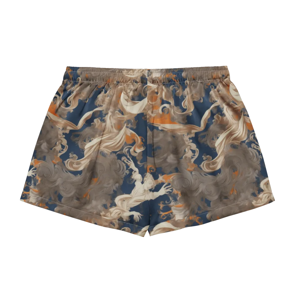 Midnight Rococo on Women's Pajama Shorts — Back