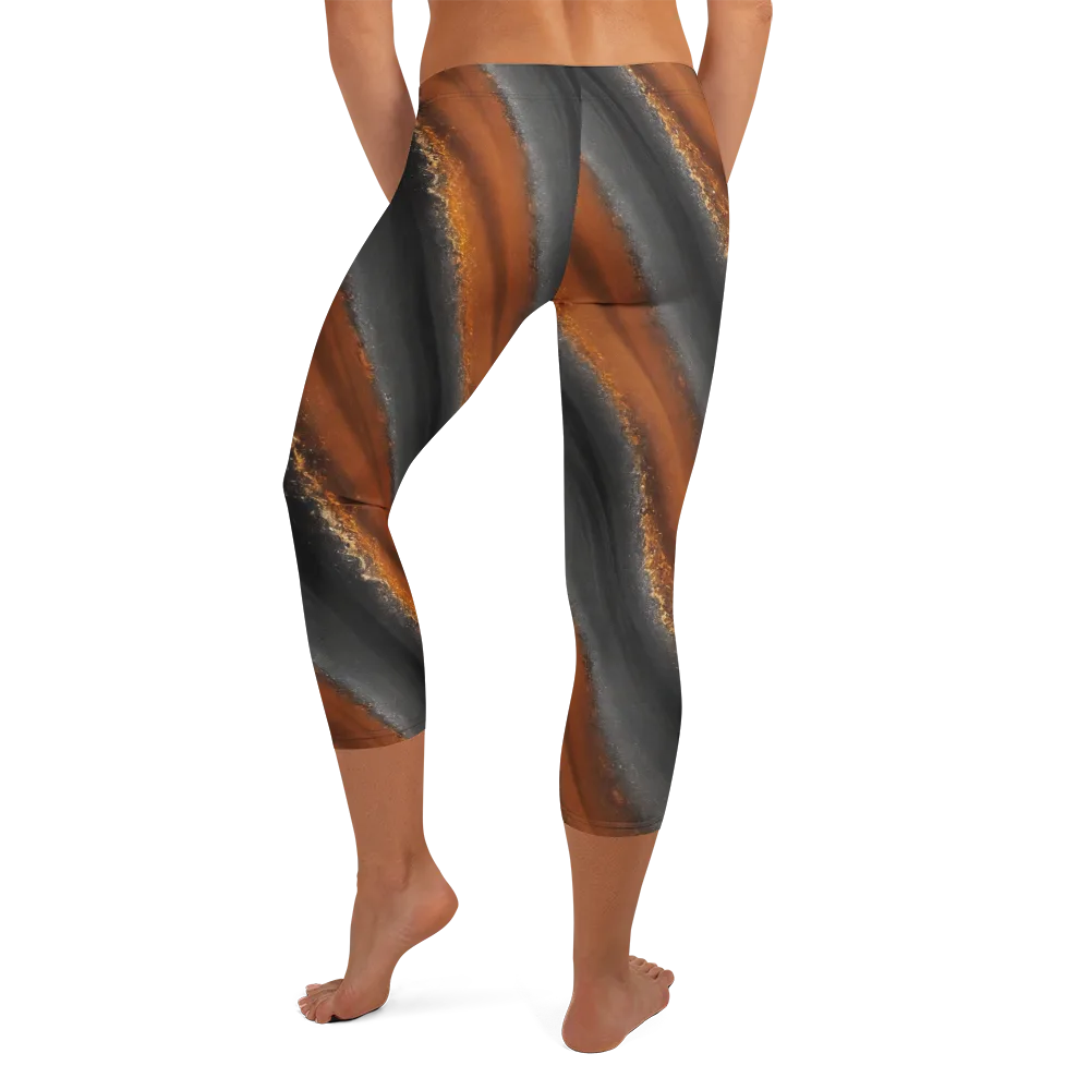 Ember Vein on Capri Leggings — Back