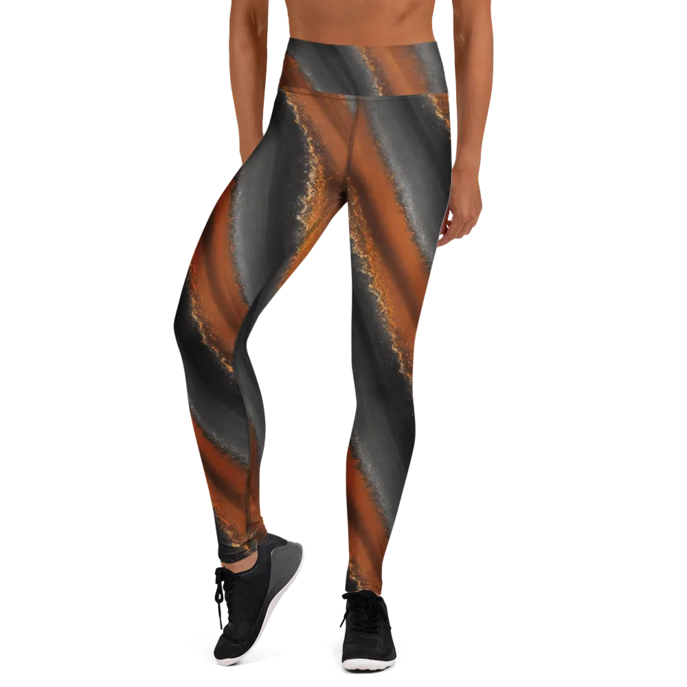 Ember Vein on Yoga Leggings — Front