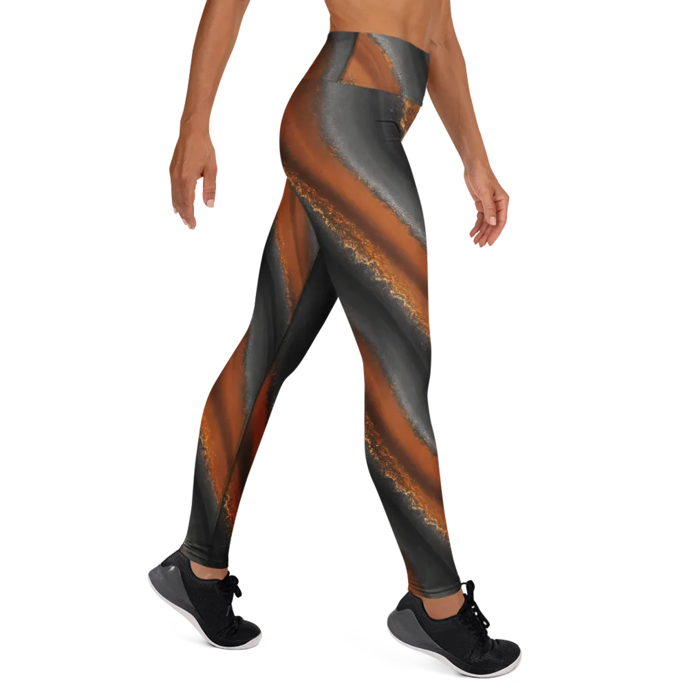 Ember Vein on Yoga Leggings — Right
