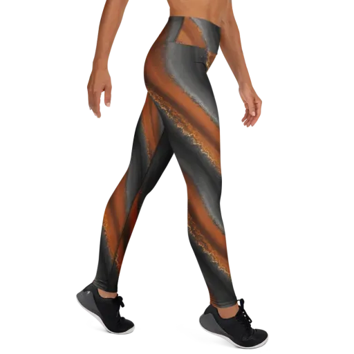 Ember Vein on a Yoga Leggings