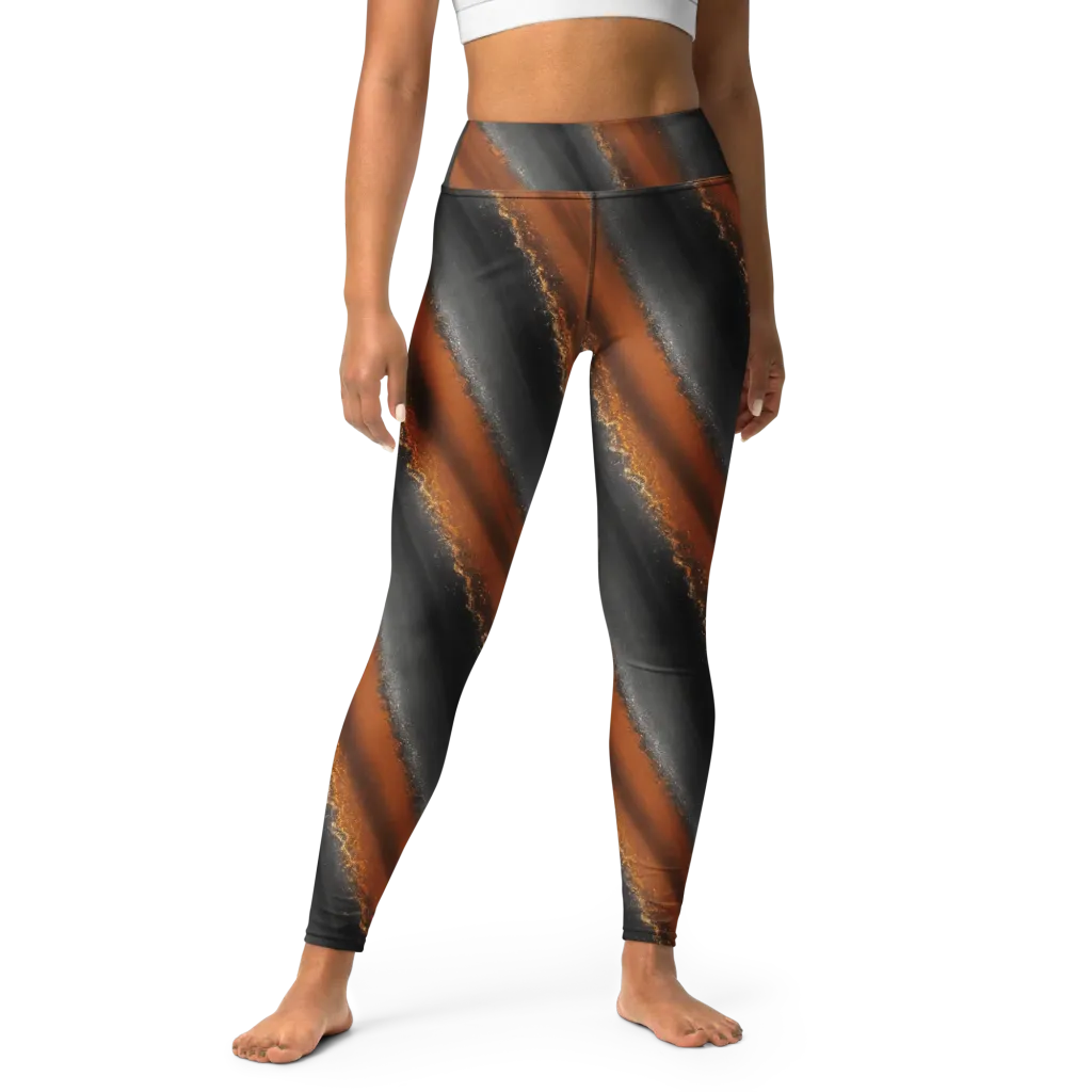Ember Vein on Yoga Leggings — Front