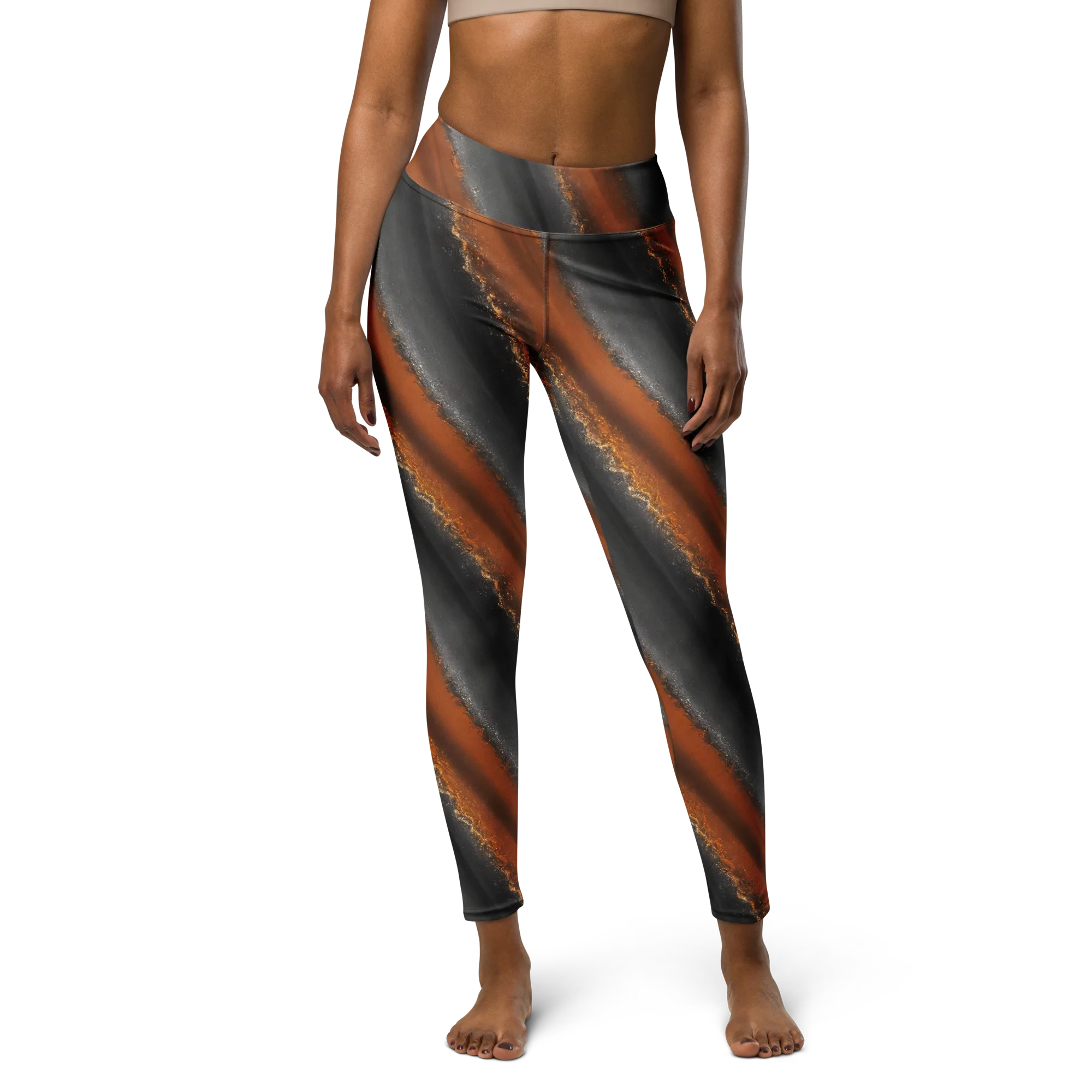 Ember Vein on Yoga Leggings — Front