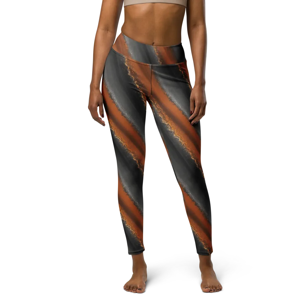 Ember Vein on Yoga Leggings — Front